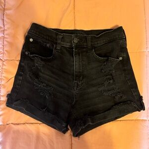 Aeropostale black Jean shorts size 6